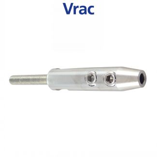 Embout filet&eacute; sertissage manuel 2 vis