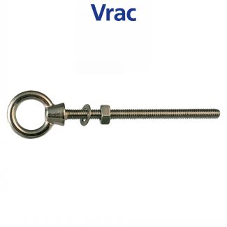 Piton &agrave; oeil filet&eacute; avec &eacute;crou