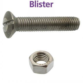 Vis métaux tête fraisée bombée fendue