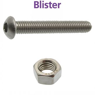 Vis métaux tête bombée six pans creux