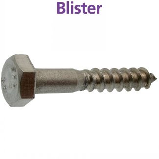 Vis bois tête hexagonale tirefond