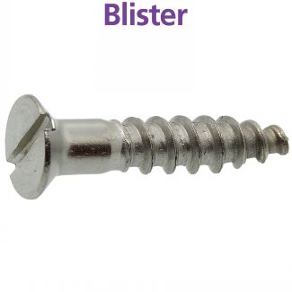 Vis bois tête fraisée fendue