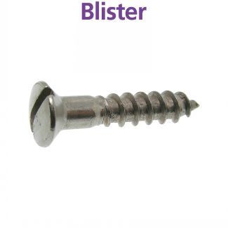 Vis bois tête fraisée bombée fendue