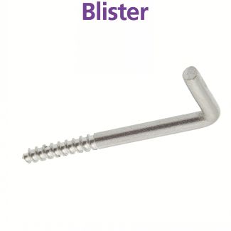 Piton équerre Rivet tête plate tout inox