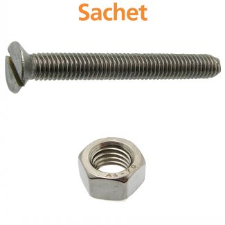 Vis métaux tête fraisée fendue