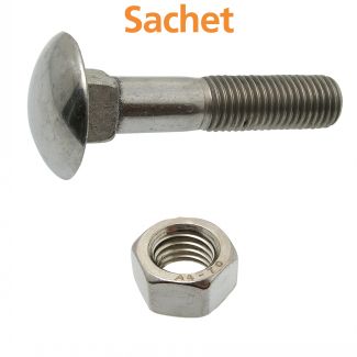 Vis métaux tête ronde collet carré