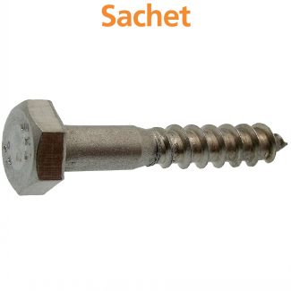 Vis bois tête hexagonale