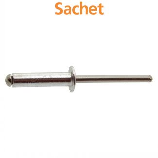 Rivet tête plate tout alu