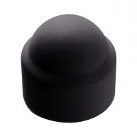 Cache écrou hexagonal noir