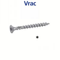 Vis pour bois tendre tête fraisée six lobes