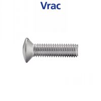 Vis métaux tête fraisée bombée fendue