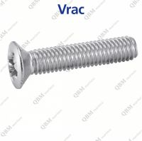 Vis &agrave; m&eacute;taux t&ecirc;te frais&eacute;e bomb&eacute;e Pozidrive