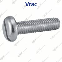 Vis &agrave; m&eacute;taux t&ecirc;te cylindrique large fendue