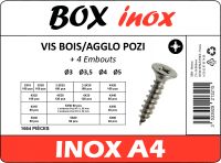 Vis bois/agglo pozi + embout