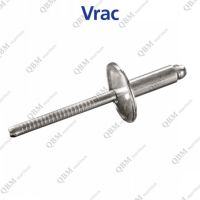 RIVET TÊTE PLATE LARGE TOUT INOX