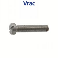 Vis métaux tête tête cylindrique fendue