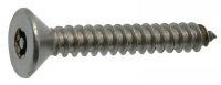 Vis tôle tête fraisée torx inviolable vis tôle inviolable avec téton central