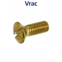 Vis métaux tête fraisée bombée fendue