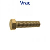 VIS MÉTAUX TÊTE HEXAGONALE FILETAGE ENTIER VIS MÉTAUX TH