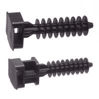 Support mural noir pour lien forme cheville support