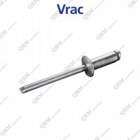 RIVET TÊTE PLATE ALU TIGE ACIER