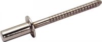 Rivet tête plate étanche alu tige acier