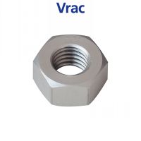 ECROU HEXAGONAL HU ECROU ALUMINIUM P60 FINITION (ANODISÉE INCOLORE)