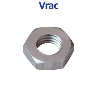 ECROU HEXAGONAL HM PLAT ECROU ALUMINIUM P60 FINITION AOI (ANODISÉE INCOLORE)