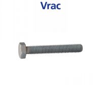 VIS MÉTAUX TÊTE HEXAGONALE FILETAGE ENTIER VIS MÉTAUX TH ALUMINIUM P60 FINITION AOI (ANODISÉ INCOLORE)