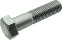 Vis métaux tête hexagonale  filetage partiel vis métaux th aluminium p60 finition aoi (anodisé incolore)