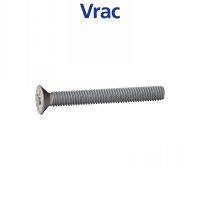 VIS À TÊTE FRAISÉE POZI VIS MÉTAUX TF PZ ALUMINIUM P60 FINITION AOI (ANODISÉ INCOLORE)