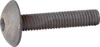 Vis métaux tête bombée six pans creux vis métaux tbhc aluminium p60 finition aoi (anodisé incolore)