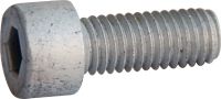 Vis à métaux tête cylindrique six pans creux vis métaux tchc aluminium p60 finition aoi (anodisé incolore)