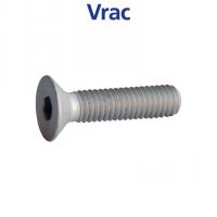 VIS À MÉTAUX TÊTE FRAISÉE SIX PANS CREUX VIS MÉTAUX TFHC ALUMINIUM P60 FINITION AOI (ANODISÉ INCOLORE)