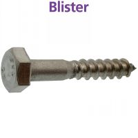 Vis bois tête hexagonale tirefond