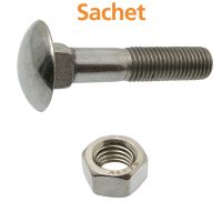 VIS MÉTAUX TÊTE RONDE COLLET CARRÉ