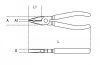 Pince universelle à grande force de coupe en acier inoxydable