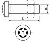 Vis m&eacute;taux t&ecirc;te cylindrique torx